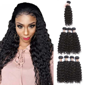 Brazilian Natural Water Wavy Human Hair Bundles-6